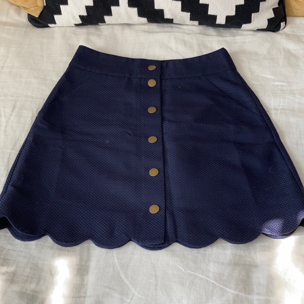 J Crew Scalloped Skirt